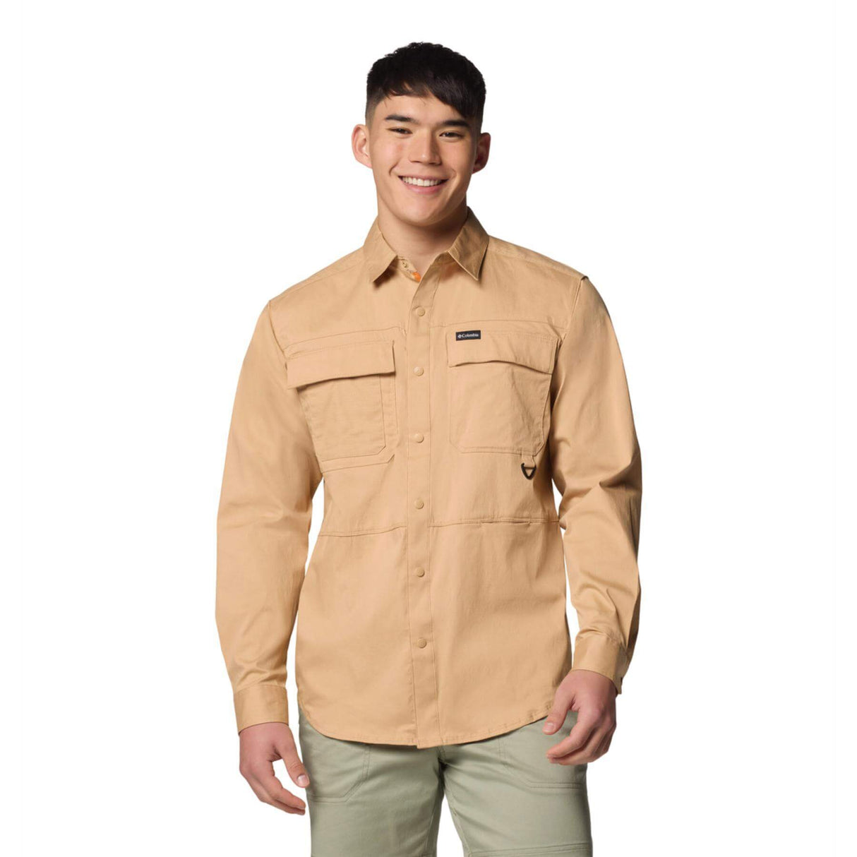 Columbia Men's Landroamer Twill Long Sleeve Shirt Shark / Small-Shark / Medium-Shark / Large-Shark / X-Large-Shark / XX-Large #- 53 Degrees North 
