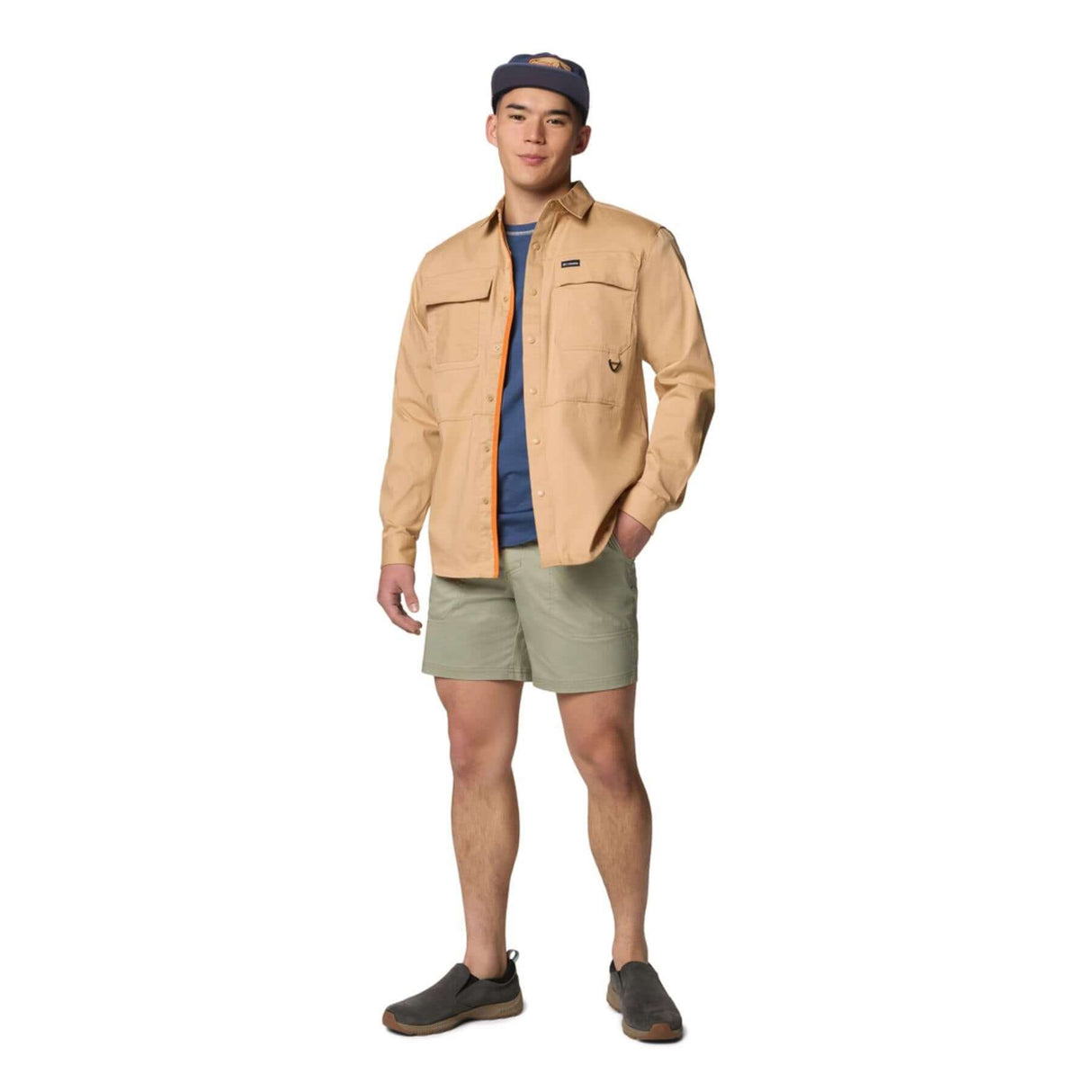 Columbia Men's Landroamer Twill Long Sleeve Shirt Shark / Small-Shark / Medium-Shark / Large-Shark / X-Large-Shark / XX-Large #- 53 Degrees North 