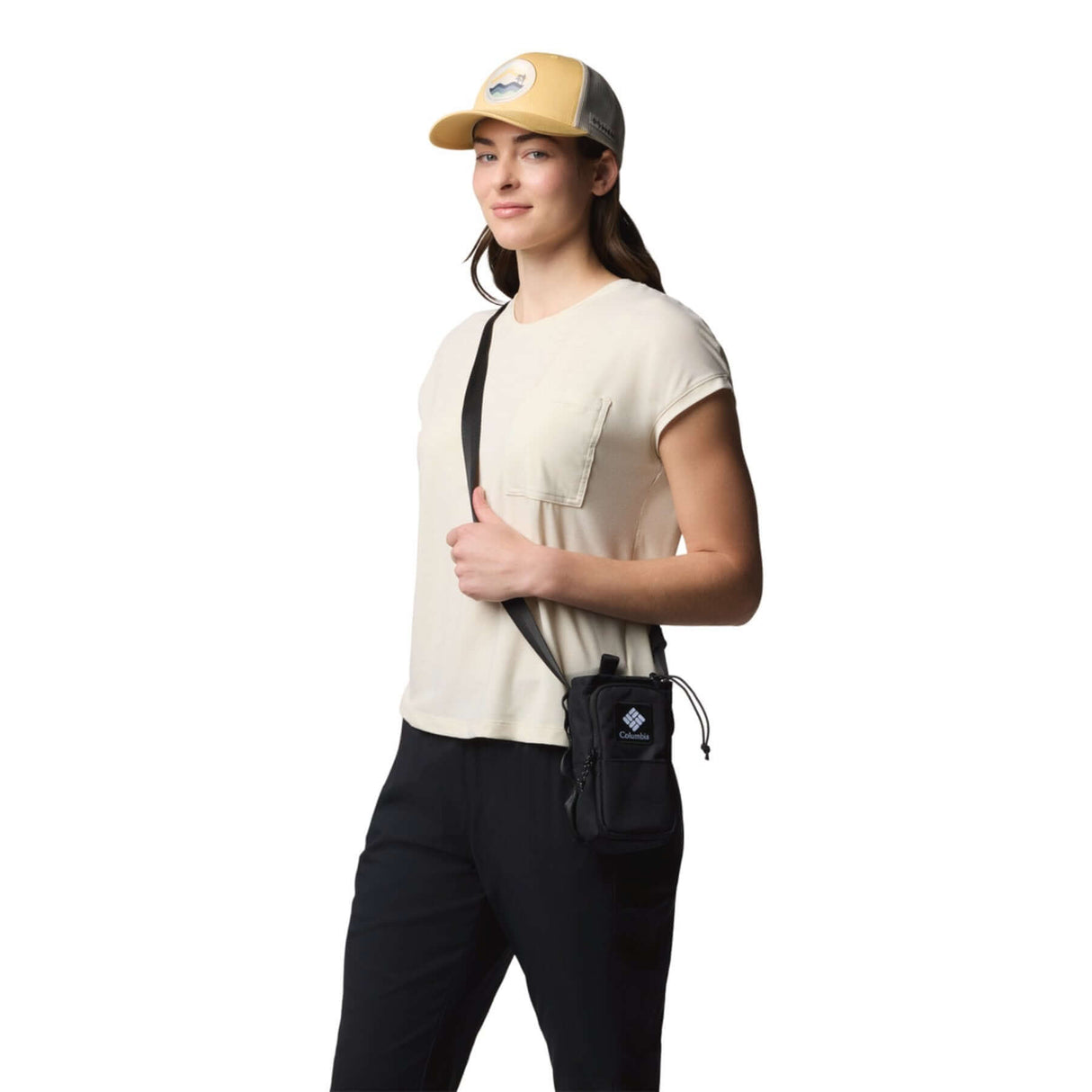 Columbia Trail Traveler Water Bottle Sling Black-Lavender Pearl/Shark-Eraser Pink/Fig/Lemon Wash #- 53 Degrees North 