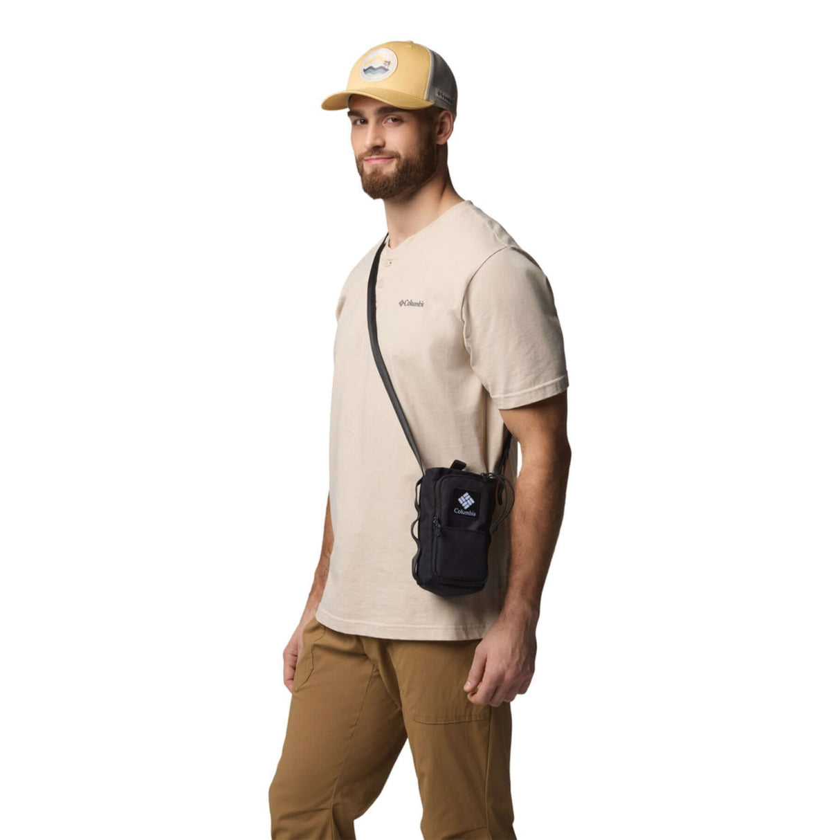 Columbia Trail Traveler Water Bottle Sling Black-Lavender Pearl/Shark-Eraser Pink/Fig/Lemon Wash #- 53 Degrees North 