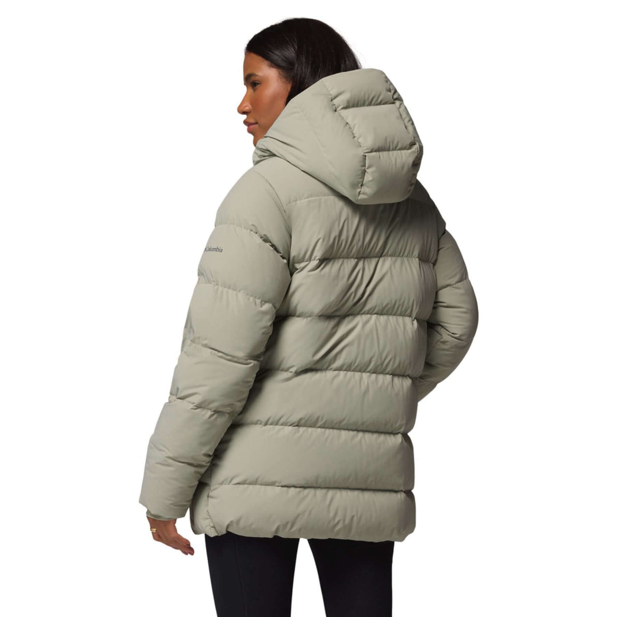 Columbia Women's Amaze Puff Mid Hooded Jacket Safari / X-Small-Safari / Small-Safari / Medium-Safari / Large-Safari / X-Large #- 53 Degrees North 