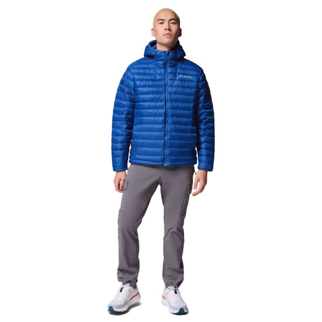 Columbia Men's Corelite Down Hooded Jacket Mountain Blue / Small-Mountain Blue / Medium-Mountain Blue / Large-Mountain Blue / X-Large-Mountain Blue / XX-Large #- 53 Degrees North 