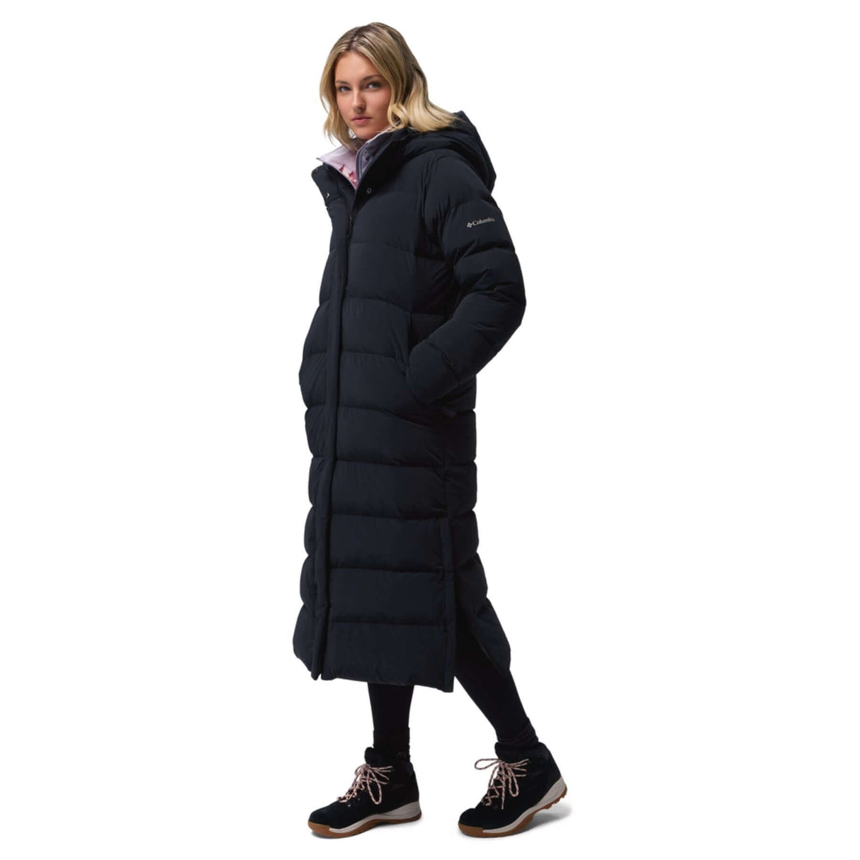 Columbia Women's Amaze Puff Long Hooded Jacket Black / X-Small-Black / Small-Black / Medium-Black / Large-Black / X-Large #- 53 Degrees North 