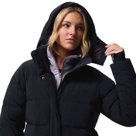 Columbia Women's Amaze Puff Long Hooded Jacket Black / X-Small - 53 Degrees North