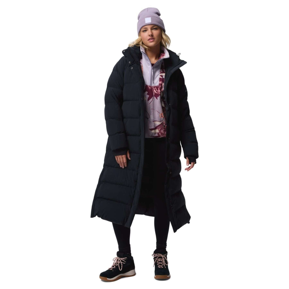 Columbia Women's Amaze Puff Long Hooded Jacket Black / X-Small-Black / Small-Black / Medium-Black / Large-Black / X-Large #- 53 Degrees North 