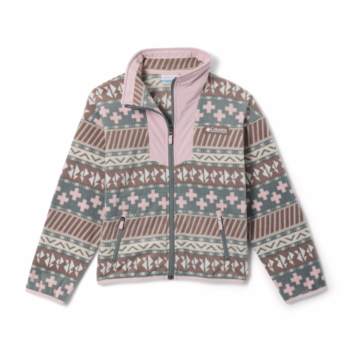Youth Sequoia Grove Printed Full Zip Fleece