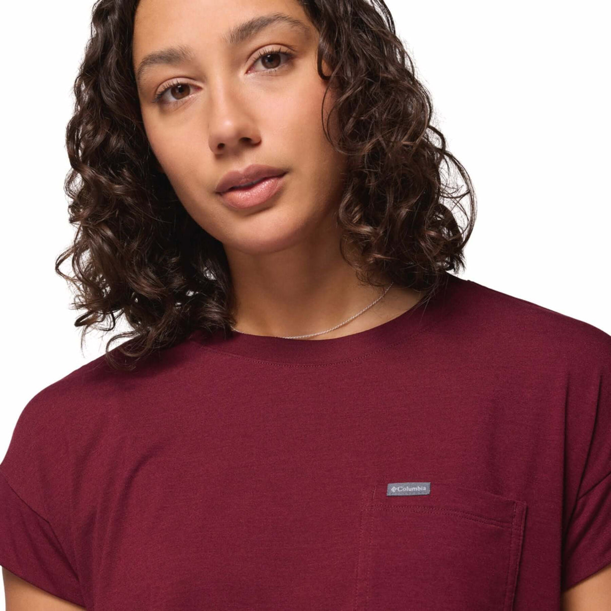 Columbia Women's Daniela Falls T-Shirt Rich Wine / X-Small-Rich Wine / Small-Rich Wine / Medium-Rich Wine / Large-Rich Wine / X-Large #- 53 Degrees North 