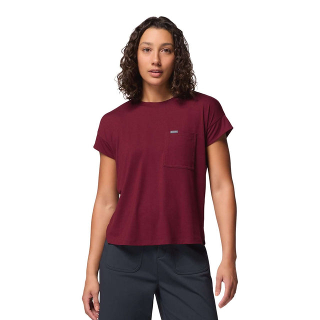 Columbia Women's Daniela Falls T-Shirt Rich Wine / X-Small-Rich Wine / Small-Rich Wine / Medium-Rich Wine / Large-Rich Wine / X-Large #- 53 Degrees North 
