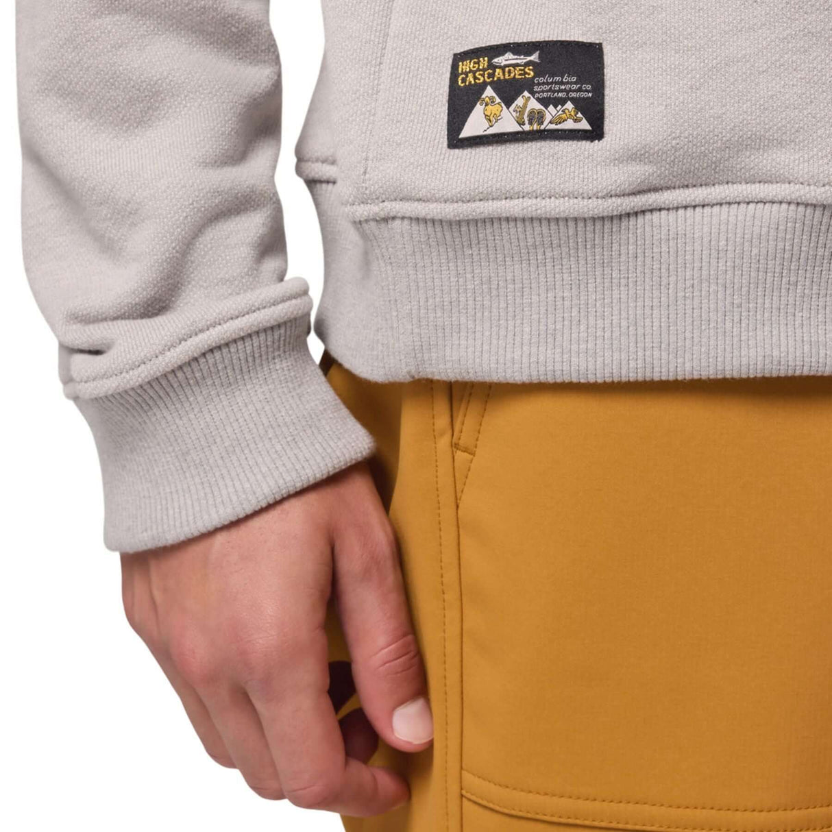 Columbia Men's High Cascades French Terry Sweater Dark Stone / X-Small-Dark Stone / Small-Dark Stone / Medium-Dark Stone / Large-Black / X-Small #- 53 Degrees North 