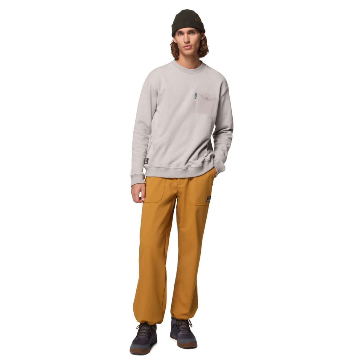 Columbia Men's High Cascades French Terry Sweater Dark Stone / X-Small-Dark Stone / Small-Dark Stone / Medium-Dark Stone / Large-Black / X-Small #- 53 Degrees North 