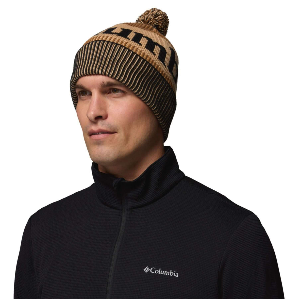 Columbia Polar Powder III Beanie Black/Camel Brown/Canoe-City Grey/Black/Columbia Grey-Everblue/Crushed Blue/Citron Haze-Zing/Lavender Pearl/Shark #- 53 Degrees North 