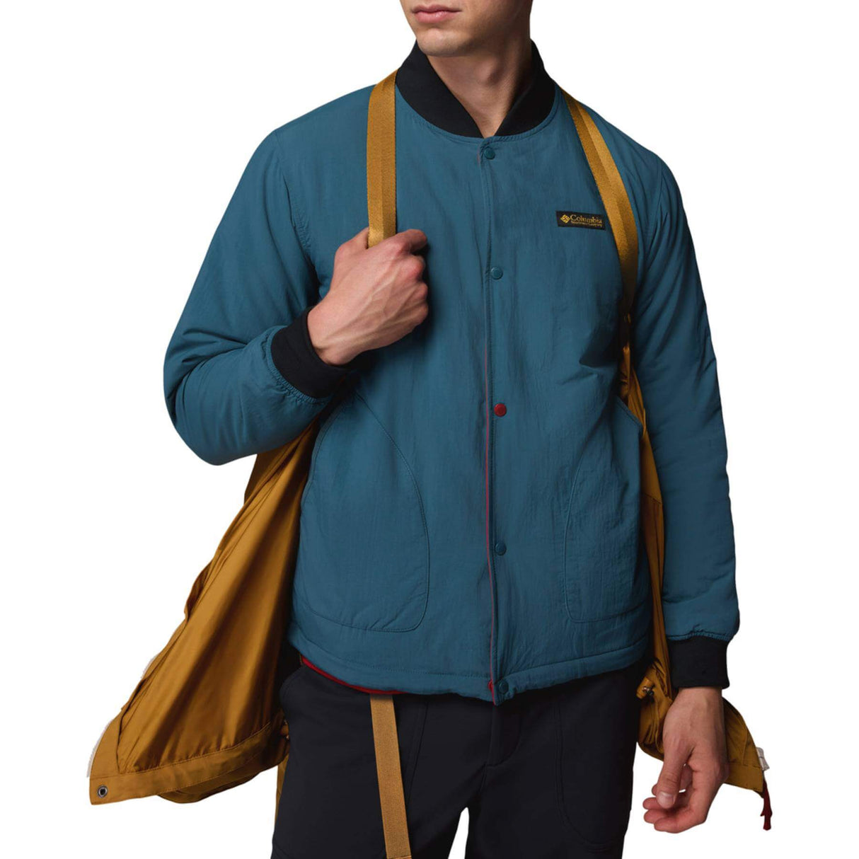 Columbia Men's High Cascades Interchange Reversible Bomber Maple Sugar / Small-Maple Sugar / Medium-Maple Sugar / Large-Maple Sugar / X-Large #- 53 Degrees North 