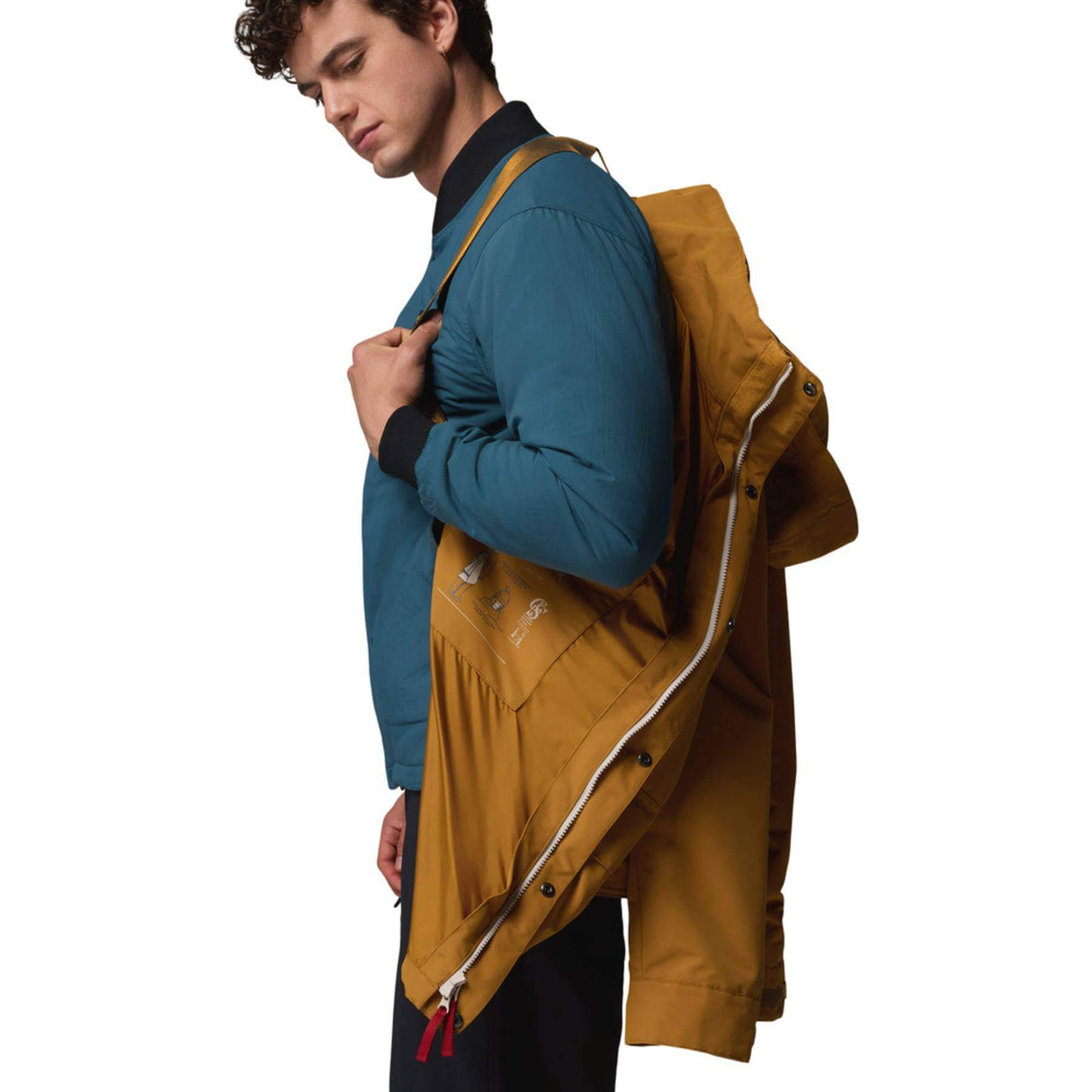 Columbia Men's High Cascades Interchange Reversible Bomber Maple Sugar / Small-Maple Sugar / Medium-Maple Sugar / Large-Maple Sugar / X-Large #- 53 Degrees North 