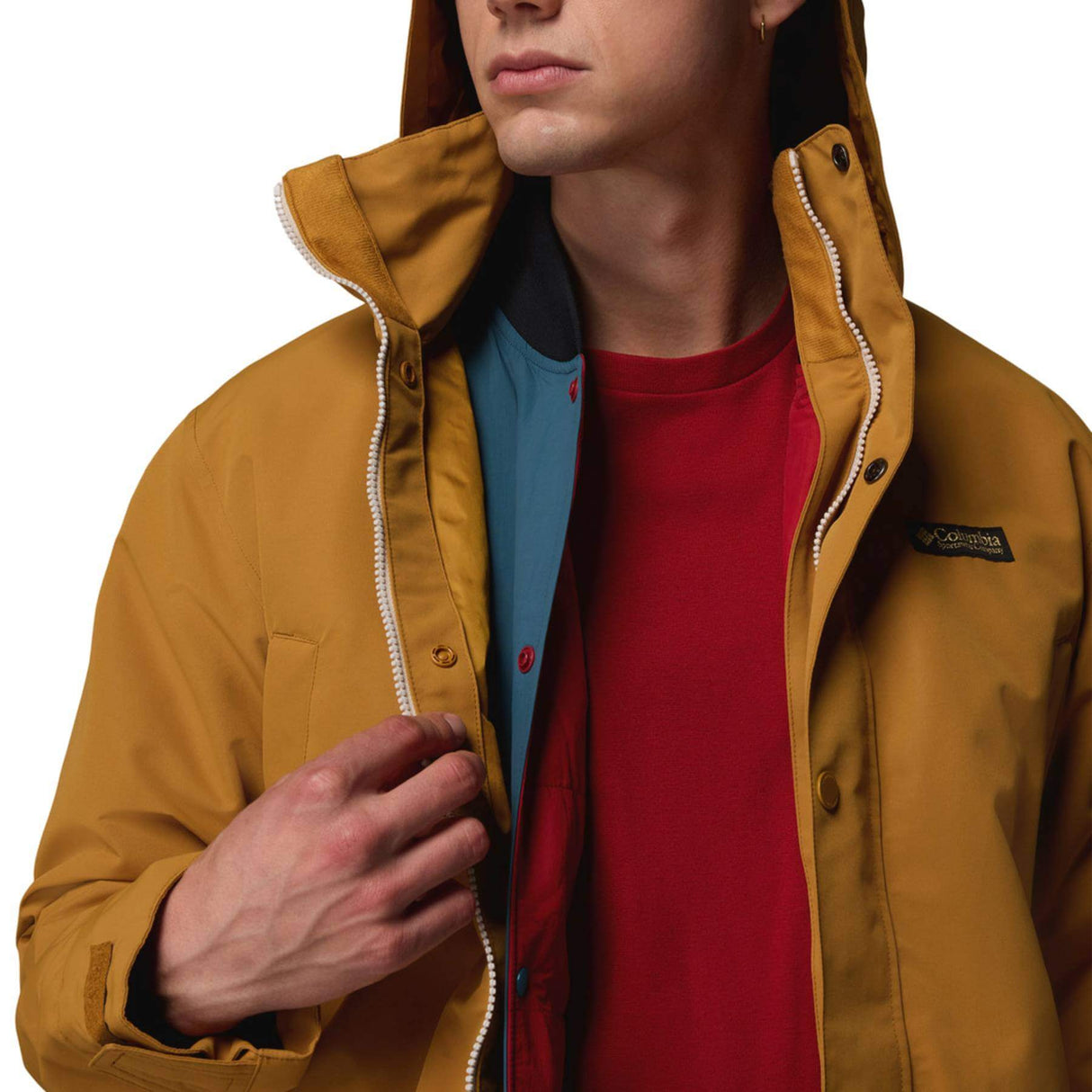 Columbia Men's High Cascades Interchange Reversible Bomber Maple Sugar / Small-Maple Sugar / Medium-Maple Sugar / Large-Maple Sugar / X-Large #- 53 Degrees North 
