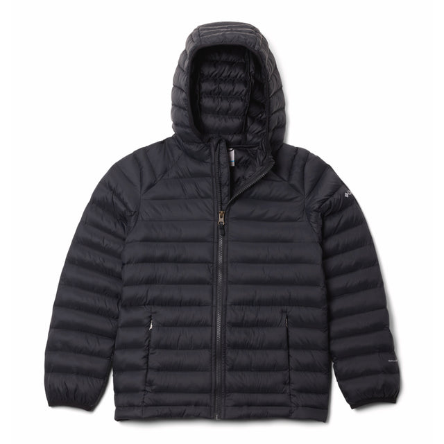 Columbia Kids' Powder Pass Hooded Jacket Black / Age 4-5-Black / Age 6-7-Black / Age 8-9-Black / Age 10-12-Black / Age 14-16 #- 53 Degrees North 