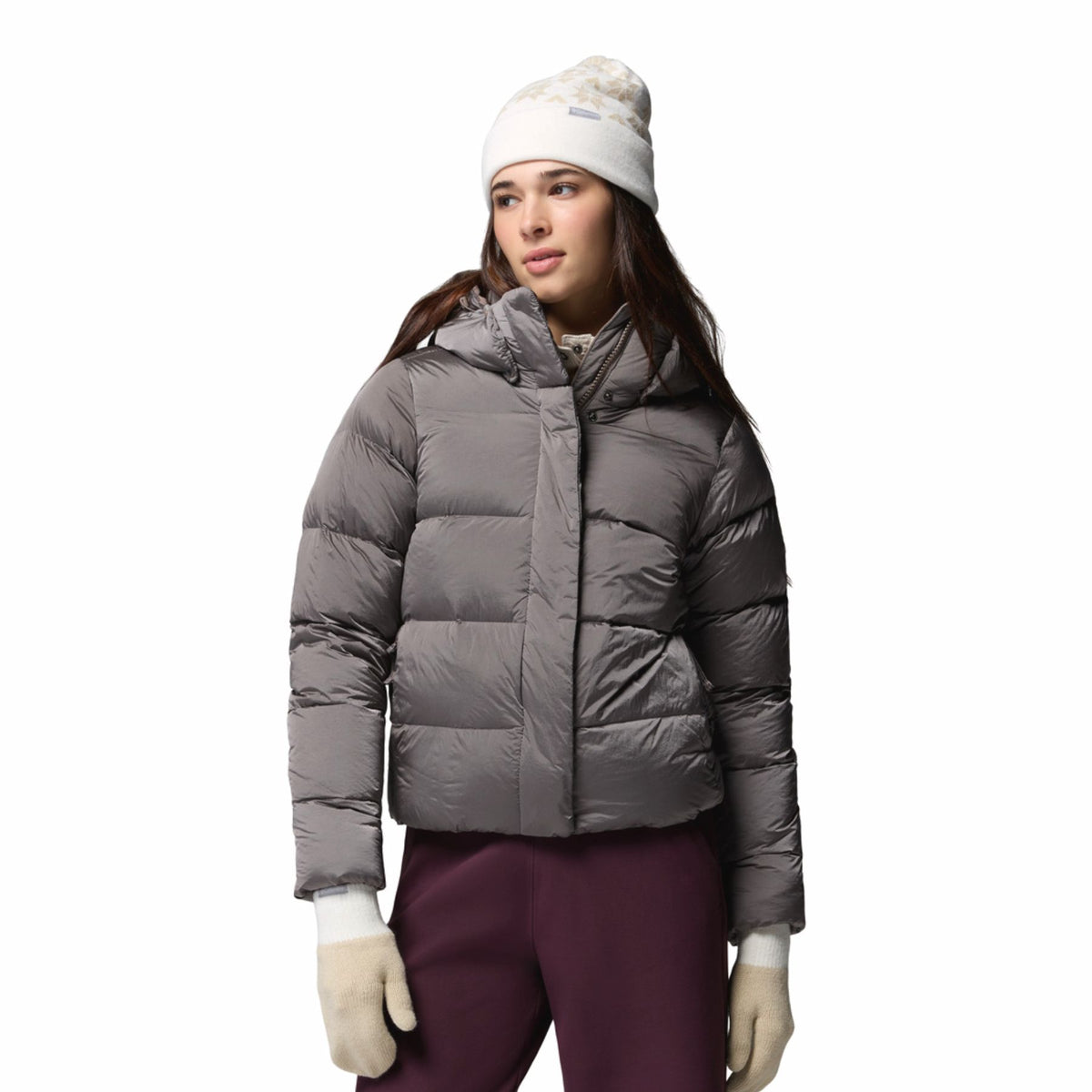 Women's Snowflake Beanie and Mitten Set