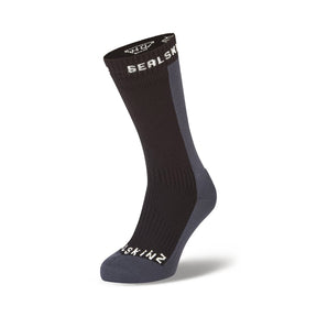 Sealskinz Starston Waterproof Cold Weather Mid Length Sock Black / Small (UK 3-5)-Black / Medium (UK 6-8)-Black / Large (UK 9-11)-Black / X-Large (UK 12-14) #- 53 Degrees North 
