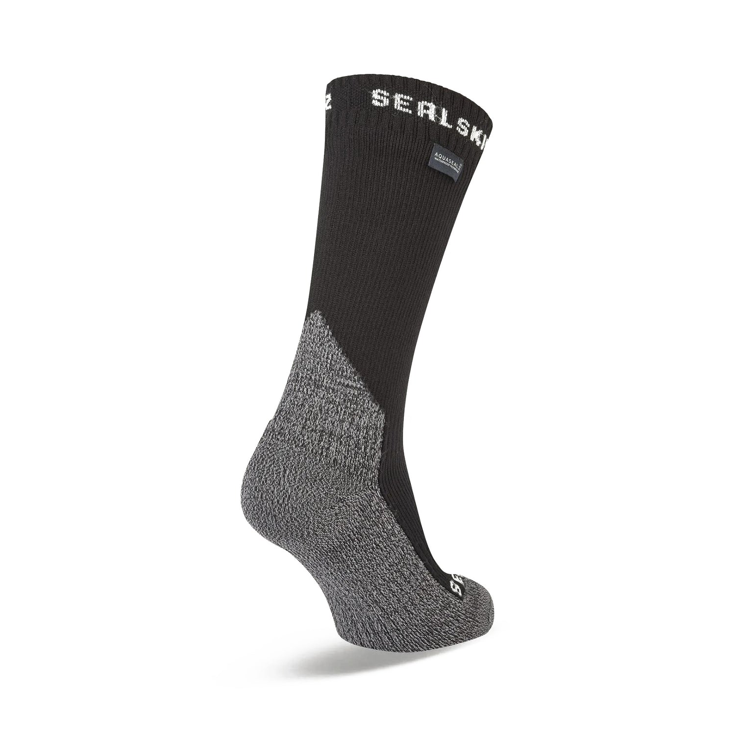 Sealskinz Stanfield Waterproof Extreme Cold Weather Mid Length Socks Black / Small (UK 3-5)-Black / Medium (UK 6-8)-Black / Large (UK 9-11)-Black / X-Large (UK 12-14) #- 53 Degrees North 
