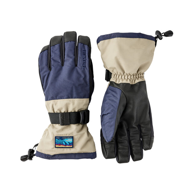 Hestra Men's Gauntlet SR Gloves Dark Navy/Beige / Small-Dark Navy/Beige / Medium-Dark Navy/Beige / Large-Dark Navy/Beige / X-Large #- 53 Degrees North 