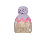 Barts Curley Beanie Pale Army-Violet-Berry-Beige #- 53 Degrees North 