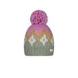 Barts Curley Beanie Pale Army-Violet-Berry-Beige #- 53 Degrees North 