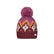 Barts Curley Beanie Pale Army-Violet-Berry-Beige #- 53 Degrees North 