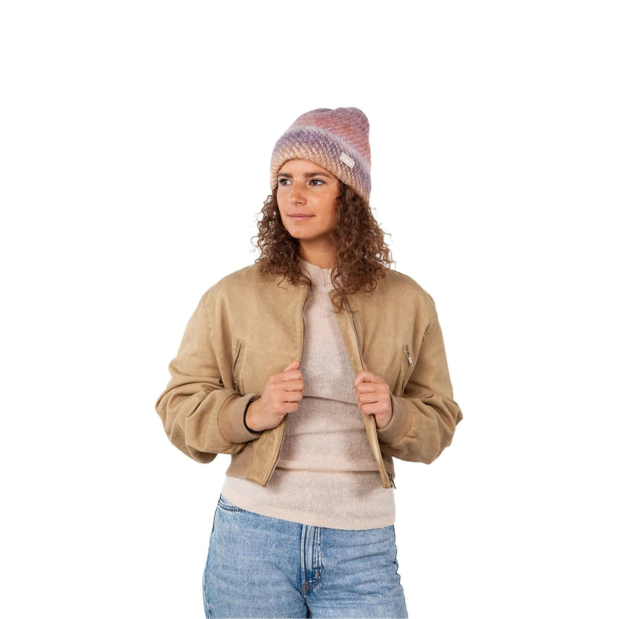 Barts Fanatail Turnup Berry-Beige #- 53 Degrees North 