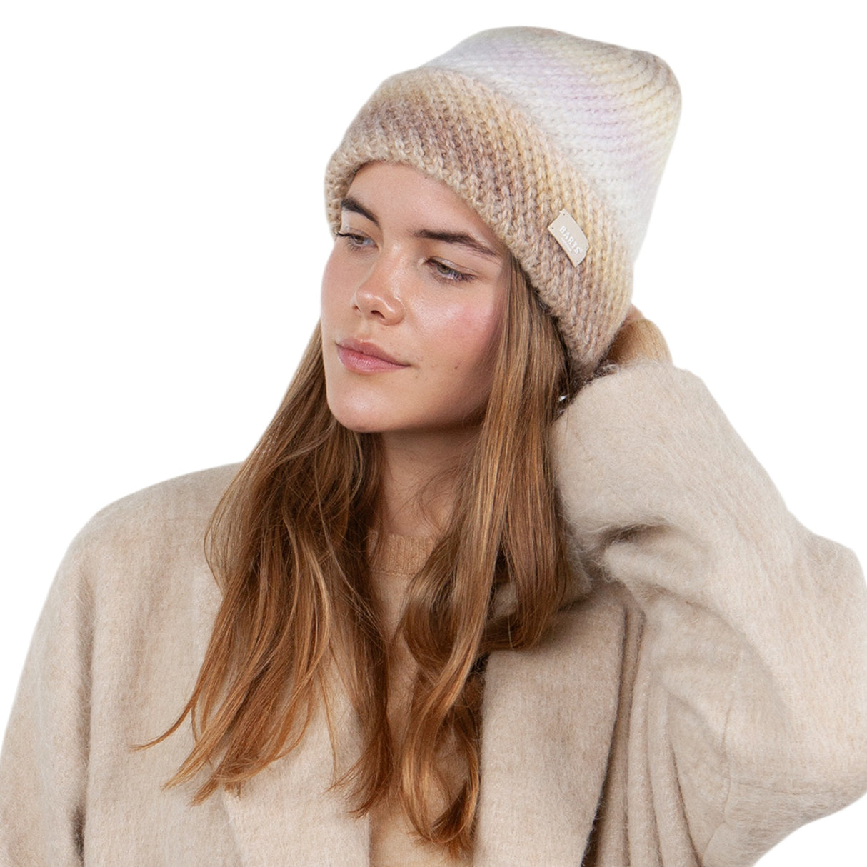 Barts Fanatail Turnup Berry-Beige #- 53 Degrees North 