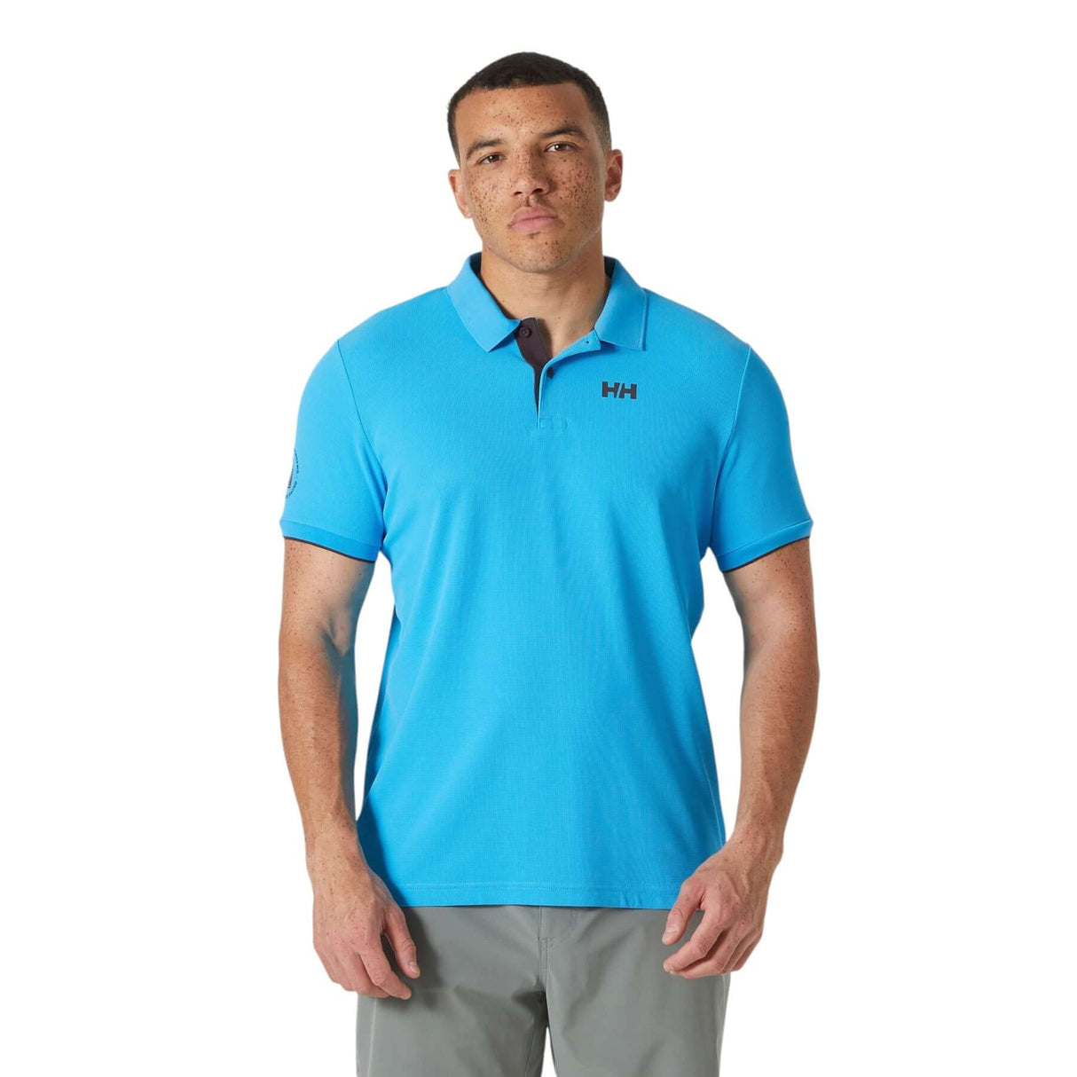 Helly Hansen Men's Ocean Polo Shirt 2.0 Cyan / Small-Cyan / Medium-Cyan / Large-Cyan / X-Large-Cyan / XX-Large #- 53 Degrees North 