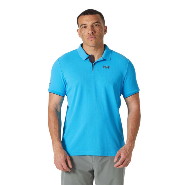 Helly Hansen Men's Ocean Polo Shirt 2.0 Cyan / Small-Cyan / Medium-Cyan / Large-Cyan / X-Large-Cyan / XX-Large #- 53 Degrees North 
