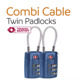 Go Travel Combi Cable Twin Padlocks Default Title #- 53 Degrees North 