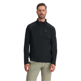 Spyder Men's Gridweb Fleece Half Zip Pullover Black / Small-Black / Medium-Black / Large-Black / X-Large-Black / XX-Large #- 53 Degrees North 