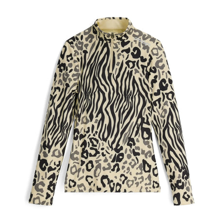 Spyder Women's Vivid 1/2 Zip Shirt Animal Print / X-Small-Animal Print / Small-Animal Print / Medium-Animal Print / Large-Vintage Vibes / X-Small #- 53 Degrees North 