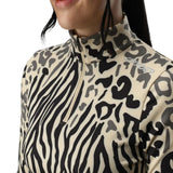 Spyder Women's Vivid 1/2 Zip Shirt Animal Print / X-Small-Animal Print / Small-Animal Print / Medium-Animal Print / Large-Vintage Vibes / X-Small #- 53 Degrees North 