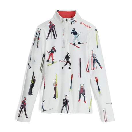 Spyder Women's Vivid 1/2 Zip Shirt Animal Print / X-Small-Animal Print / Small-Animal Print / Medium-Animal Print / Large-Vintage Vibes / X-Small #- 53 Degrees North 