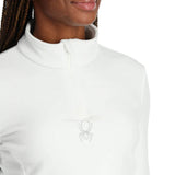 Spyder Women's Shimmer Bug Half Zip Pullover White / X-Small-White / Small-White / Medium-White / Large-White / XX-Large #- 53 Degrees North 