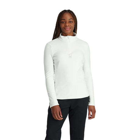 Spyder Women's Shimmer Bug Half Zip Pullover White / X-Small-White / Small-White / Medium-White / Large-White / XX-Large #- 53 Degrees North 