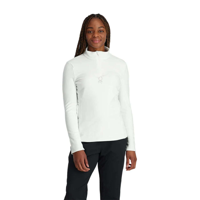 Spyder Women's Shimmer Bug Half Zip Pullover White / X-Small-White / Small-White / Medium-White / Large-White / XX-Large #- 53 Degrees North 