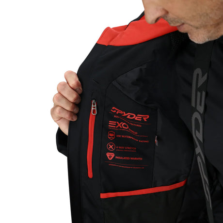 Spyder Men's Leader Ski Jacket Black/Escape / Small-Black/Escape / Medium-Black/Escape / Large-Black/Escape / X-Large-Black / Small #- 53 Degrees North 