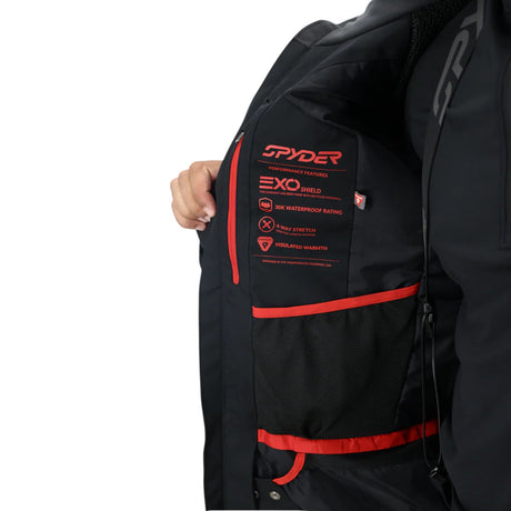 Spyder Men's Leader Ski Jacket Black/Escape / Small-Black/Escape / Medium-Black/Escape / Large-Black/Escape / X-Large-Black / Small #- 53 Degrees North 