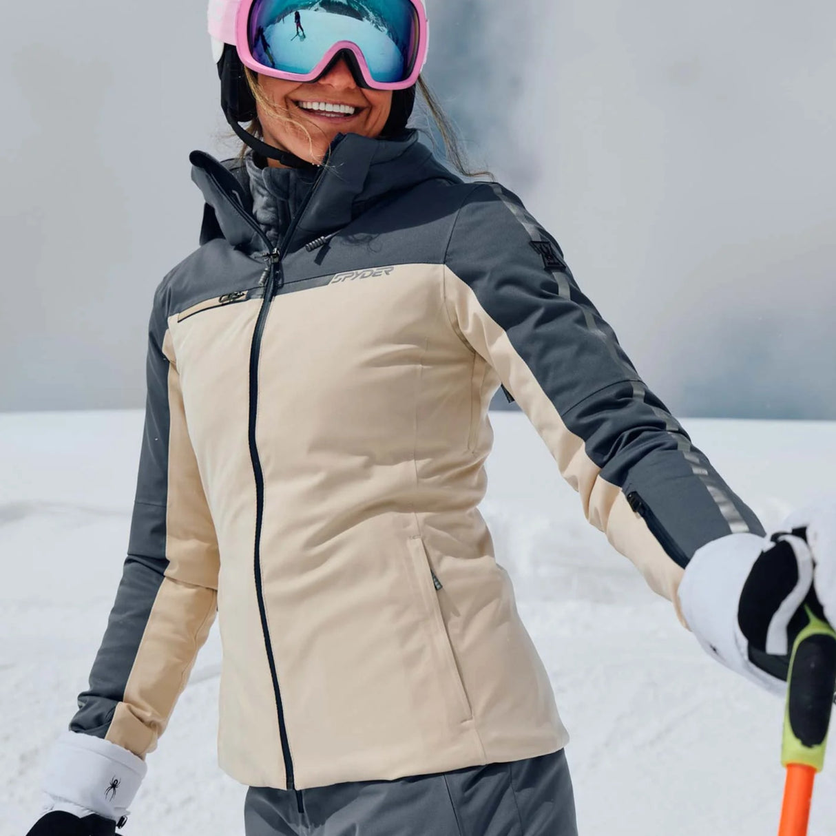 Spyder Women's Titania Ski Jacket Sanddune / X-Small-Sanddune / Small-Sanddune / Medium-Sanddune / Large #- 53 Degrees North 