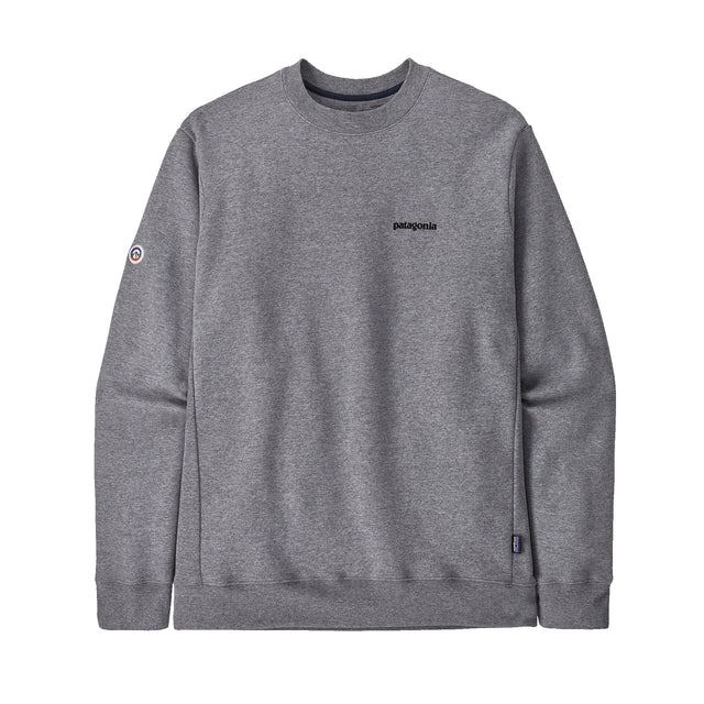 Patagonia Fitz Roy Icon Uprisal Crew Sweatshirt Gravel Heather / Small-Gravel Heather / Medium-Gravel Heather / Large-Gravel Heather / X-Large-Gravel Heather / XX-Large #- 53 Degrees North 