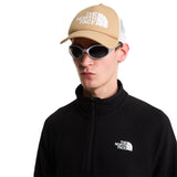 The North Face TNF Logo Trucker Cap Khaki Stone/TNF White-TNF Black/TNF White - 53 Degrees North 