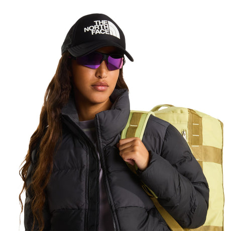 The North Face TNF Logo Trucker Cap Khaki Stone/TNF White-TNF Black/TNF White - 53 Degrees North 