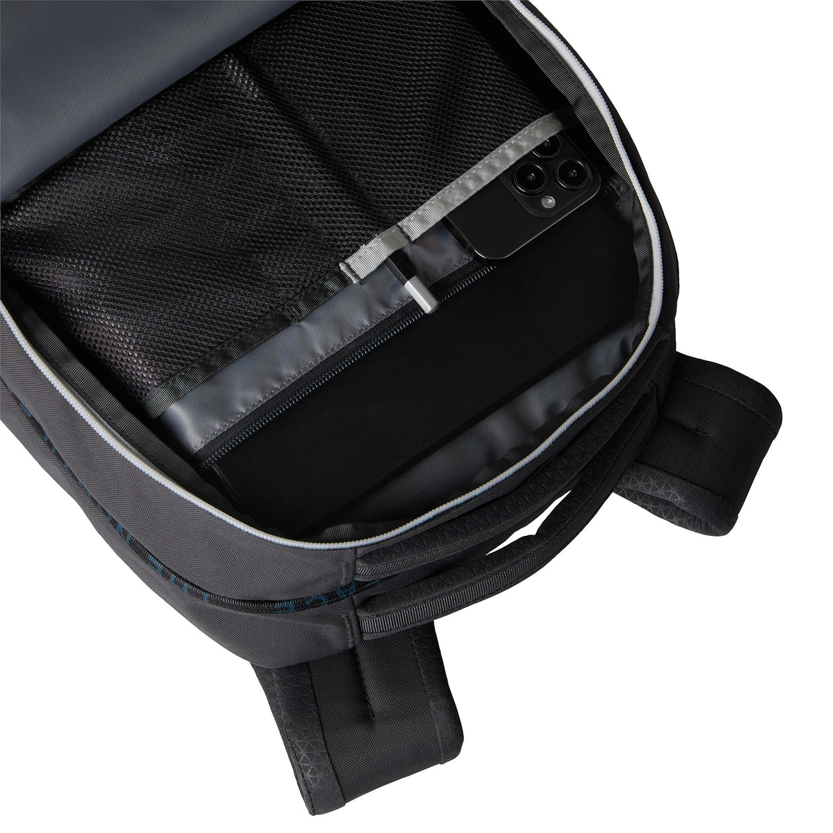 The North Face Jester Backpack Eagle Blue/Meridian Blue-Anthracite Grey/Smoked-TNF Black Light Refract-TNF Blue-TNF Black #- 53 Degrees North 