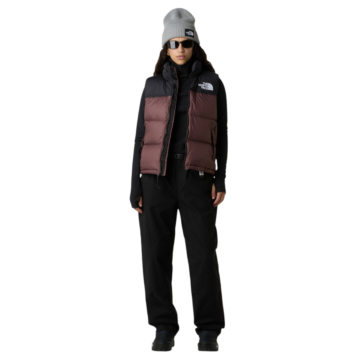 The North Face Women's 1996 Retro Nuptse Vest Tawny Quartz/TNF Black / X-Small-Tawny Quartz/TNF Black / Small-Tawny Quartz/TNF Black / Medium-Tawny Quartz/TNF Black / Large #- 53 Degrees North 