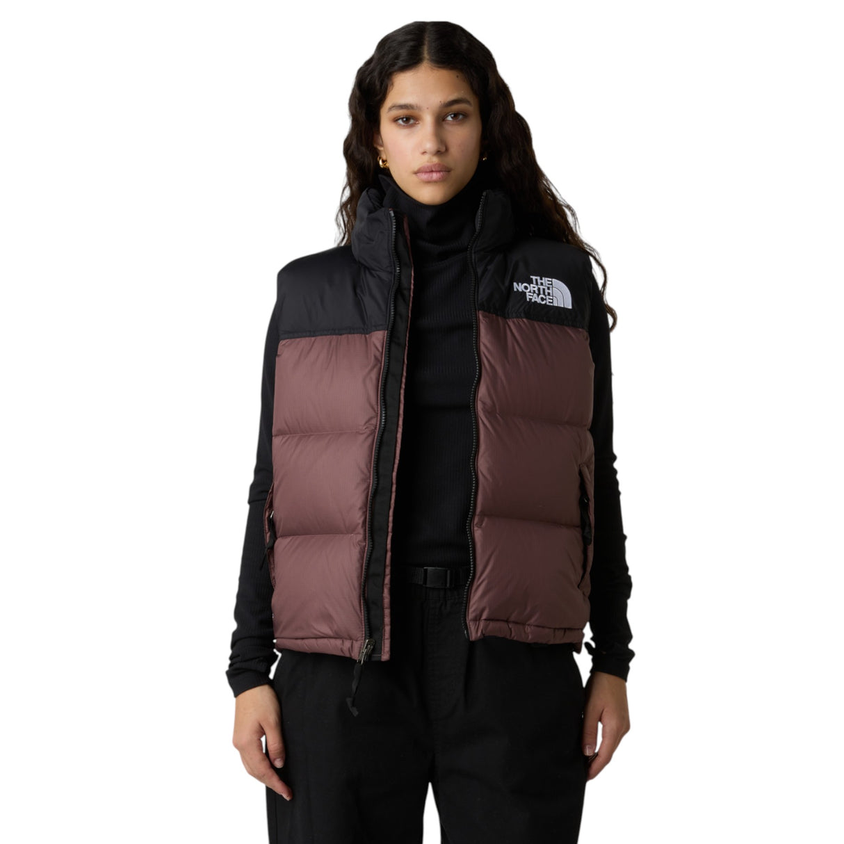 The North Face Women's 1996 Retro Nuptse Vest Tawny Quartz/TNF Black / X-Small-Tawny Quartz/TNF Black / Small-Tawny Quartz/TNF Black / Medium-Tawny Quartz/TNF Black / Large #- 53 Degrees North 