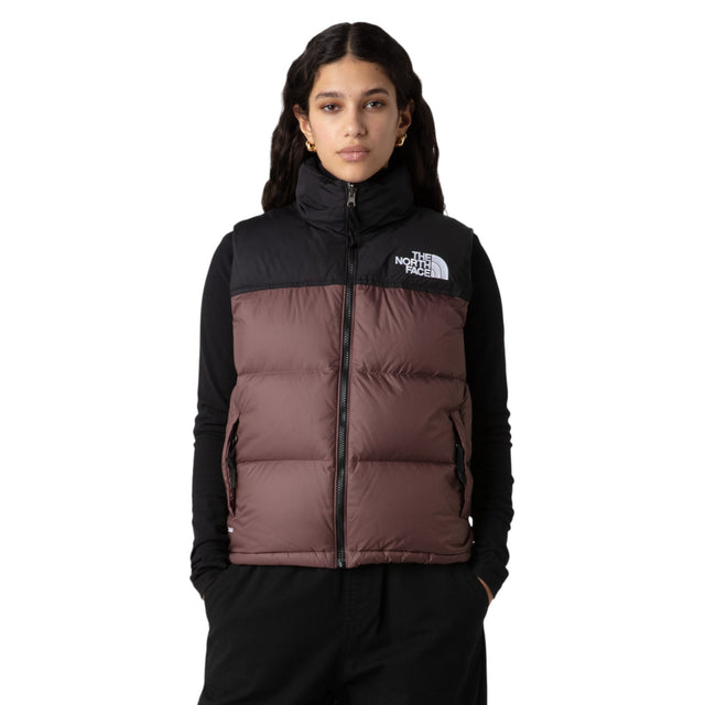 The North Face Women's 1996 Retro Nuptse Vest Tawny Quartz/TNF Black / X-Small-Tawny Quartz/TNF Black / Small-Tawny Quartz/TNF Black / Medium-Tawny Quartz/TNF Black / Large #- 53 Degrees North 