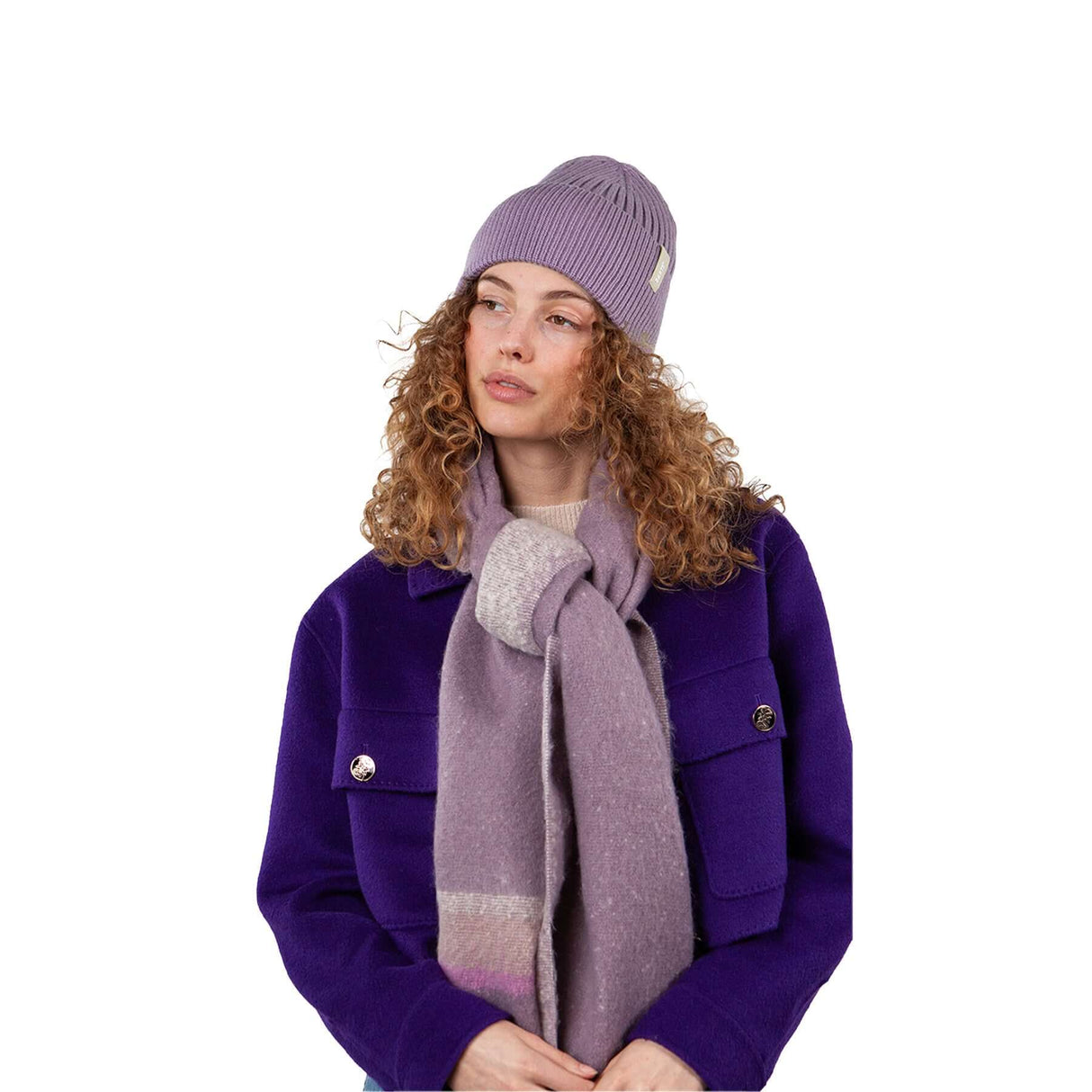 Barts Arlinkton Beanie Light Pistache-Violet-Black-Navy-Blue #- 53 Degrees North 