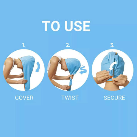 Go Travel Quick Drying Hair Wrap Default Title #- 53 Degrees North 